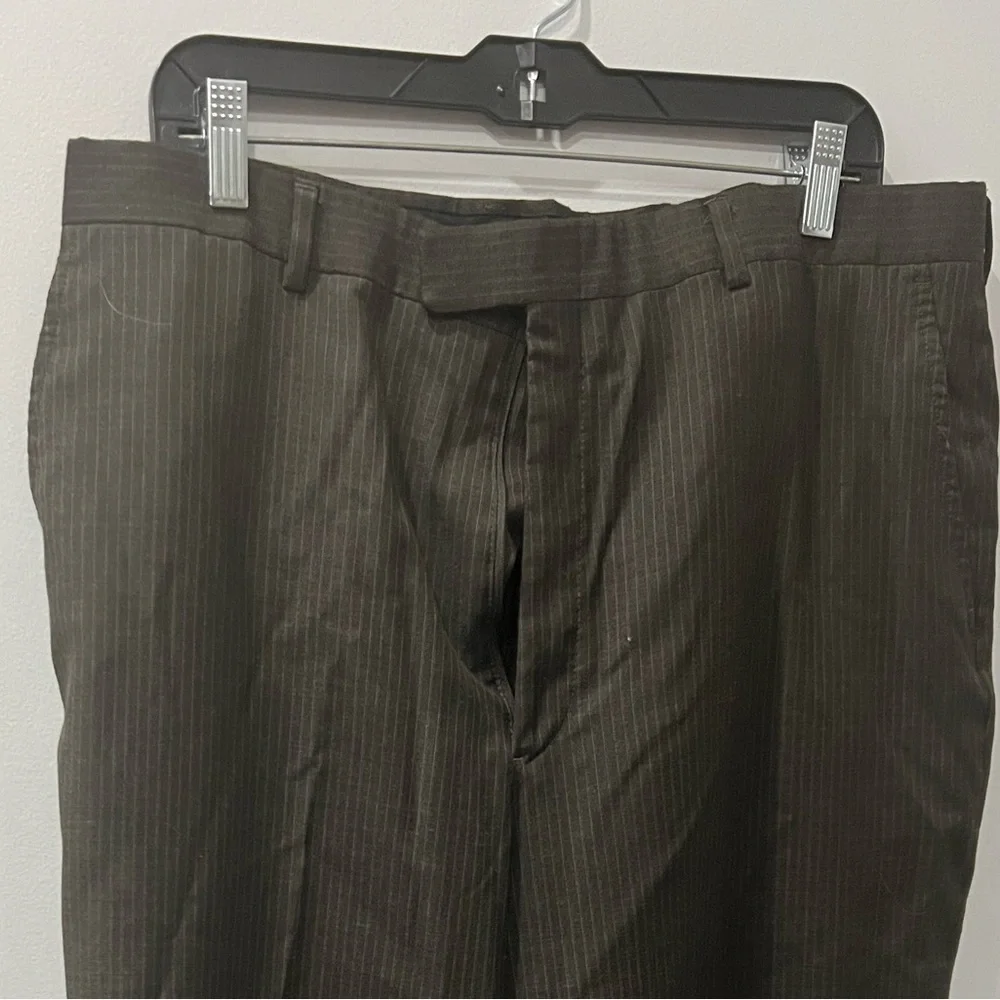 Kenneth Cole grey striped pants suit coat and pants size 44R